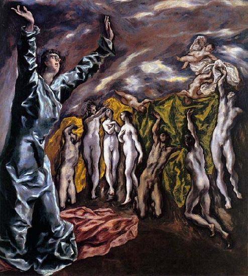 El Greco The Opening of the Fifth Seal France oil painting art